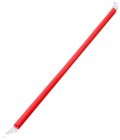 Giant Straw 9" Black Poly Wrap