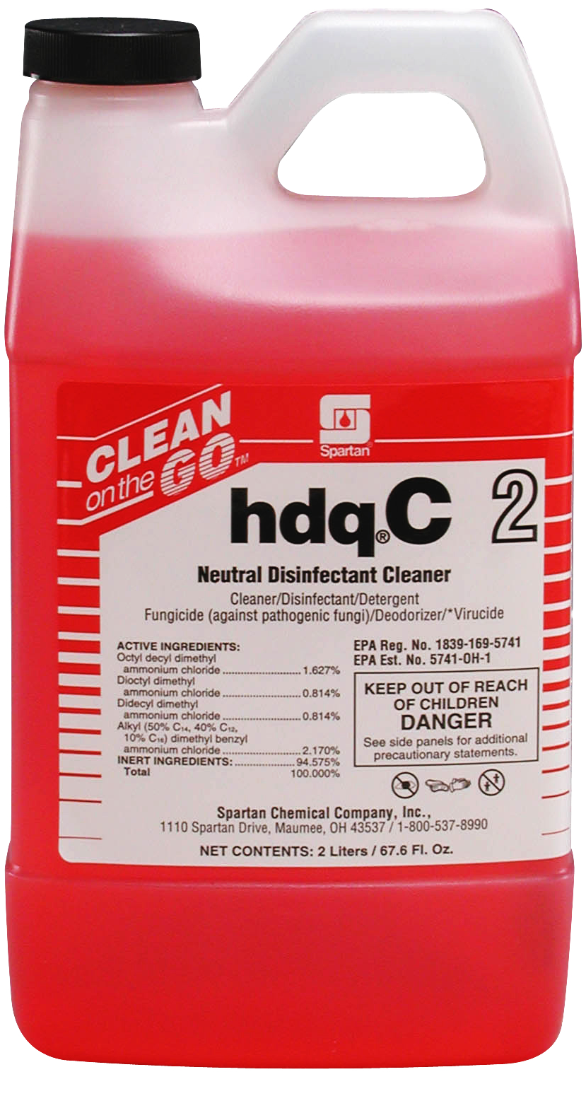 Neutral disinfectant cleaner that is effective against HVB and HCV viruses