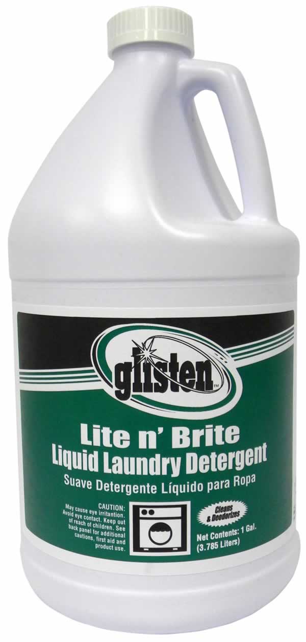 Glisten Lite n’ Brite liquid laundry detergent