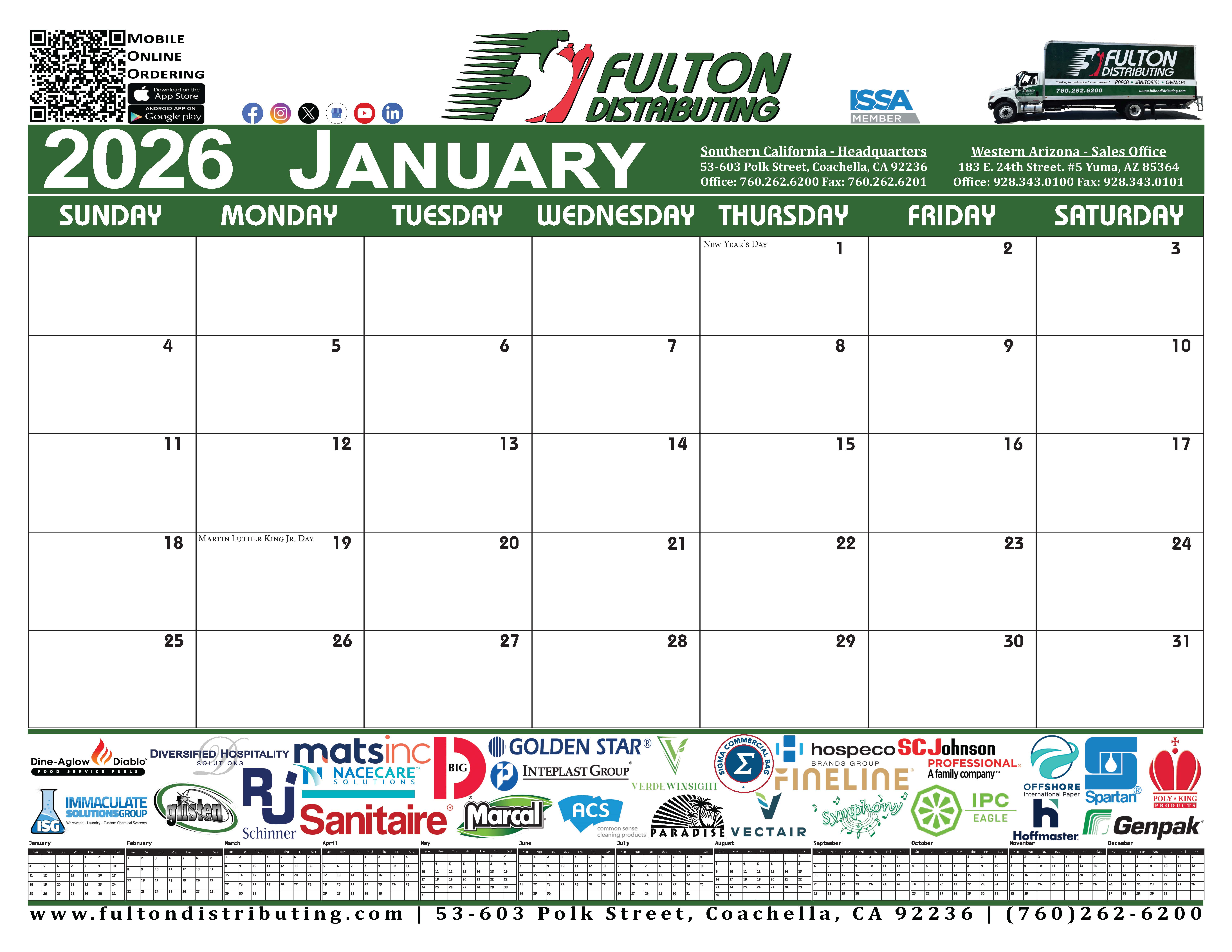 Fulton Yearly Calendar