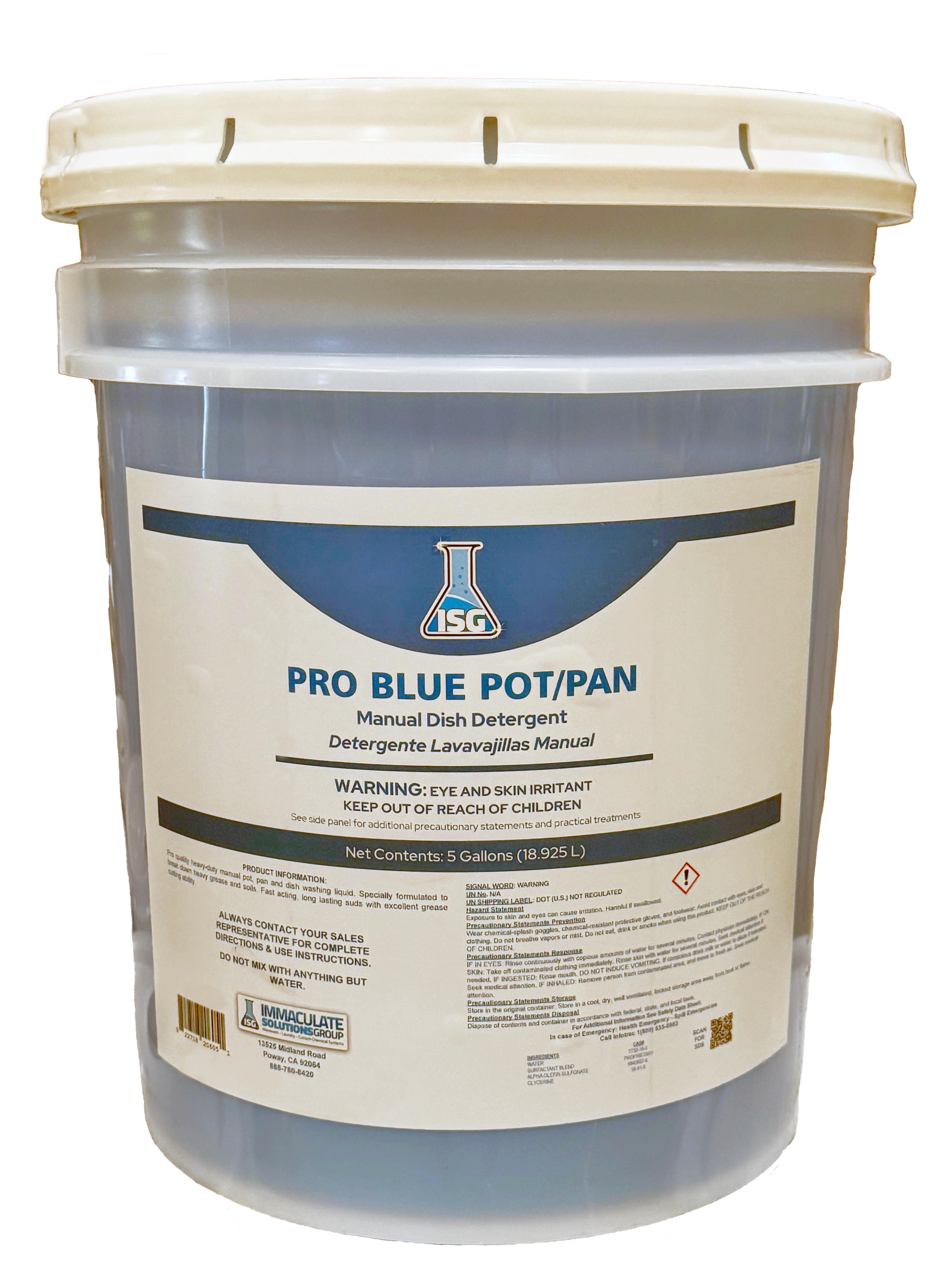 Blue Suds Pot & Pan Manual Detergent