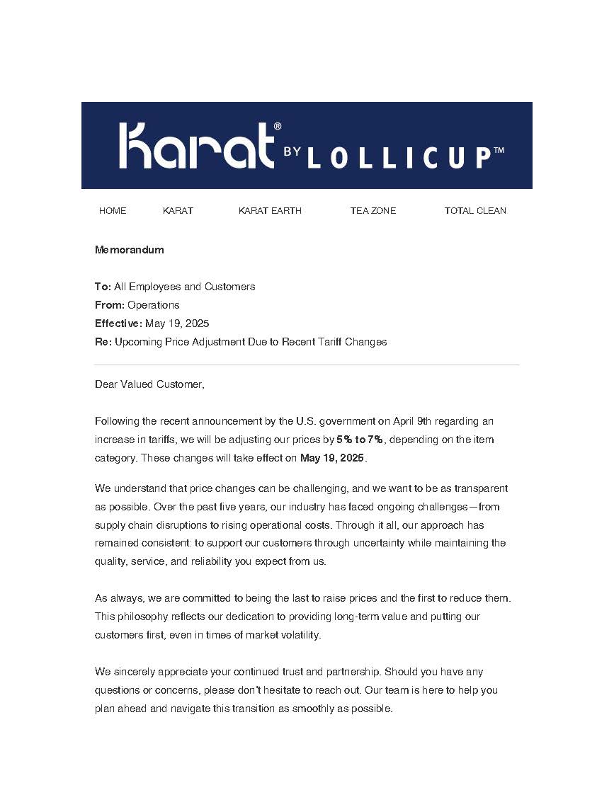 Karat Lollicup