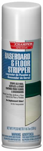 Baseboard & floor stripper for removing buildup of soil and wax