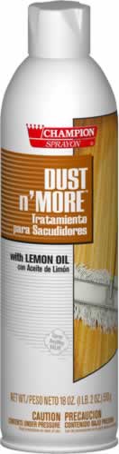 Dust n’ More lemon oil emulsion for restoring the original shine to surfaces