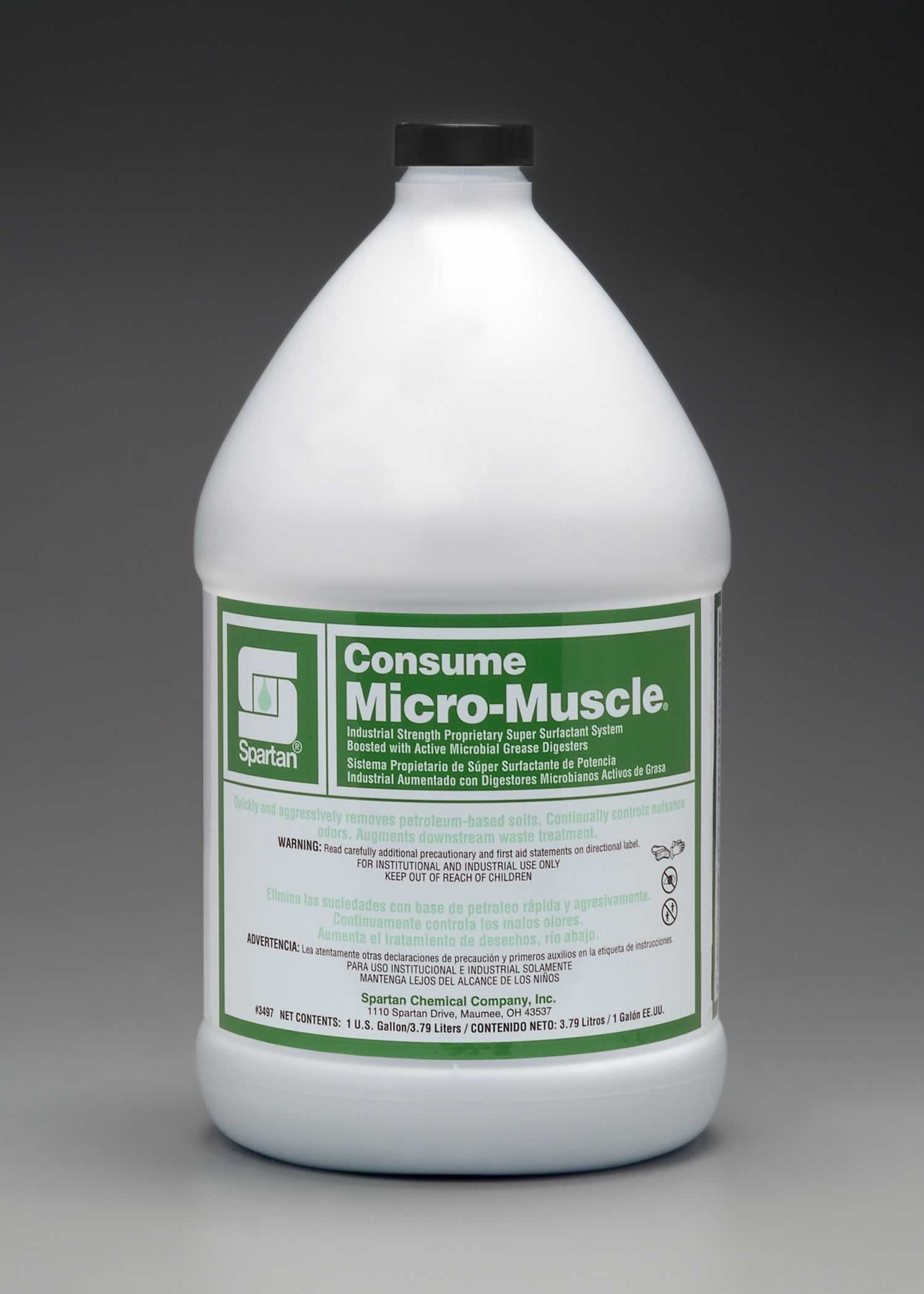 Consume Micro-Muscle industrial strength degreaser and odor controller