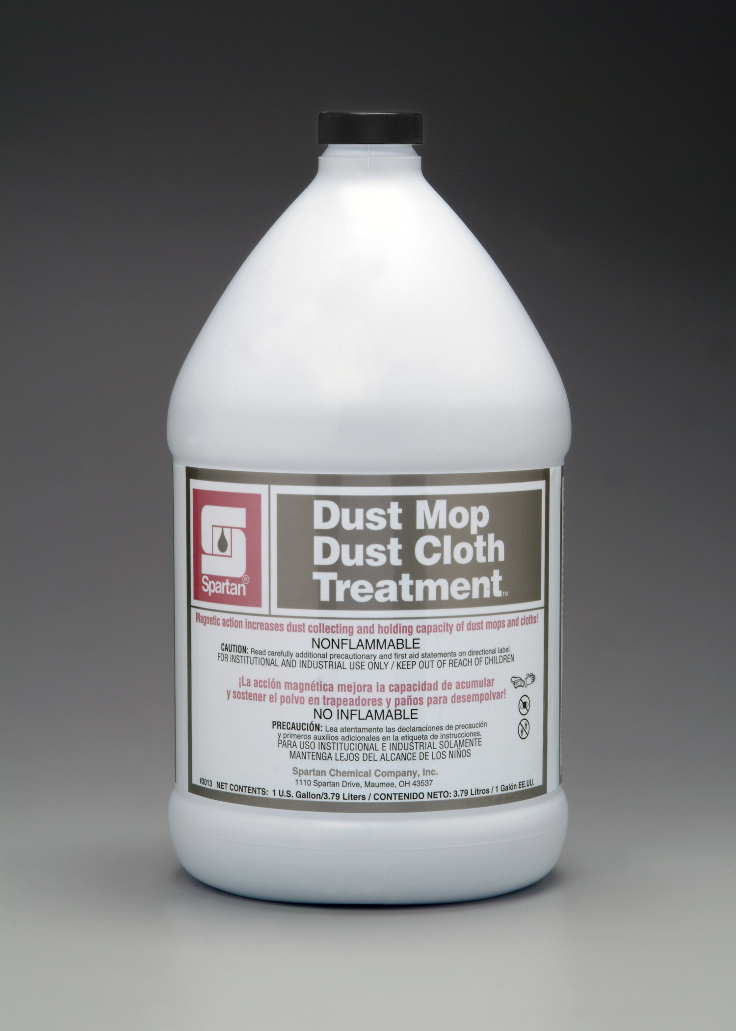 Dust mop/dust cloth treatment that cleans safely without oily residue