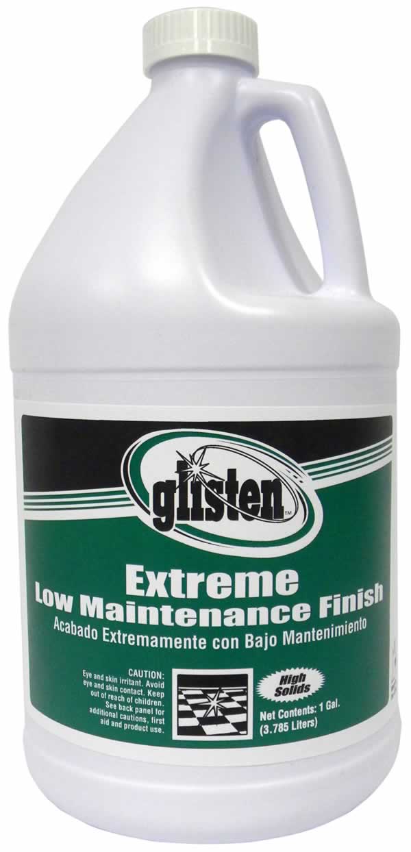Extreme low maintenance finish from Glisten provides a high gloss, long wearing finish