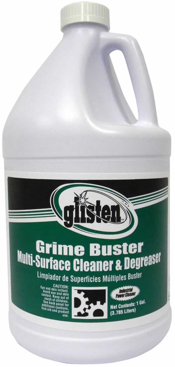 Glisten grime buster fast acting multi-surface cleaner and degreaser
