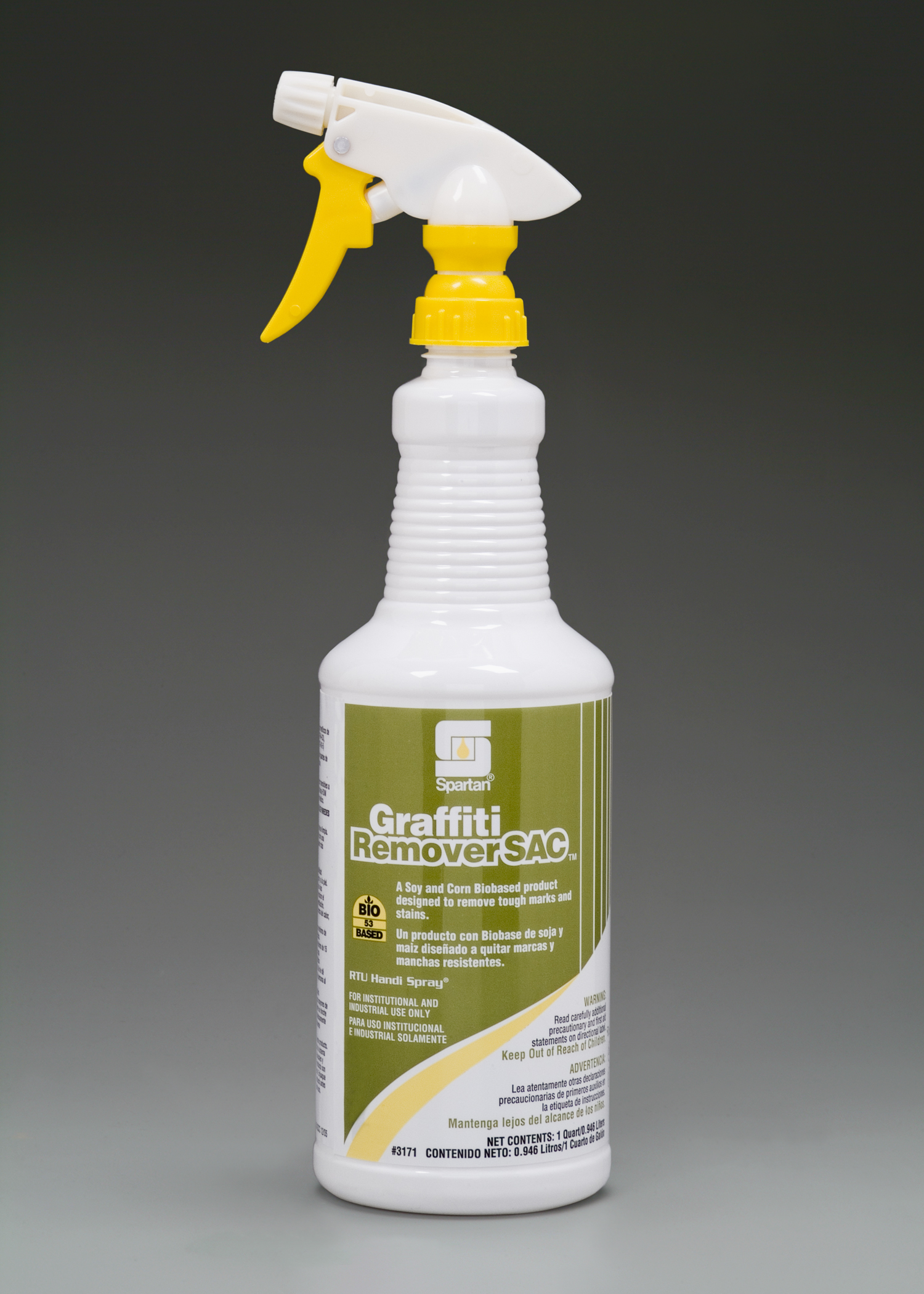 Graffiti remover made with soybean and corn biobased green cleaning products