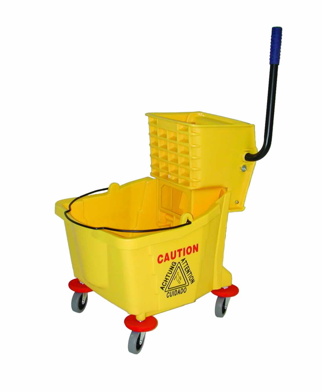 Impact 35-Quart Plastic General Bucket with Wheels in the Mop Wringer  Buckets department at