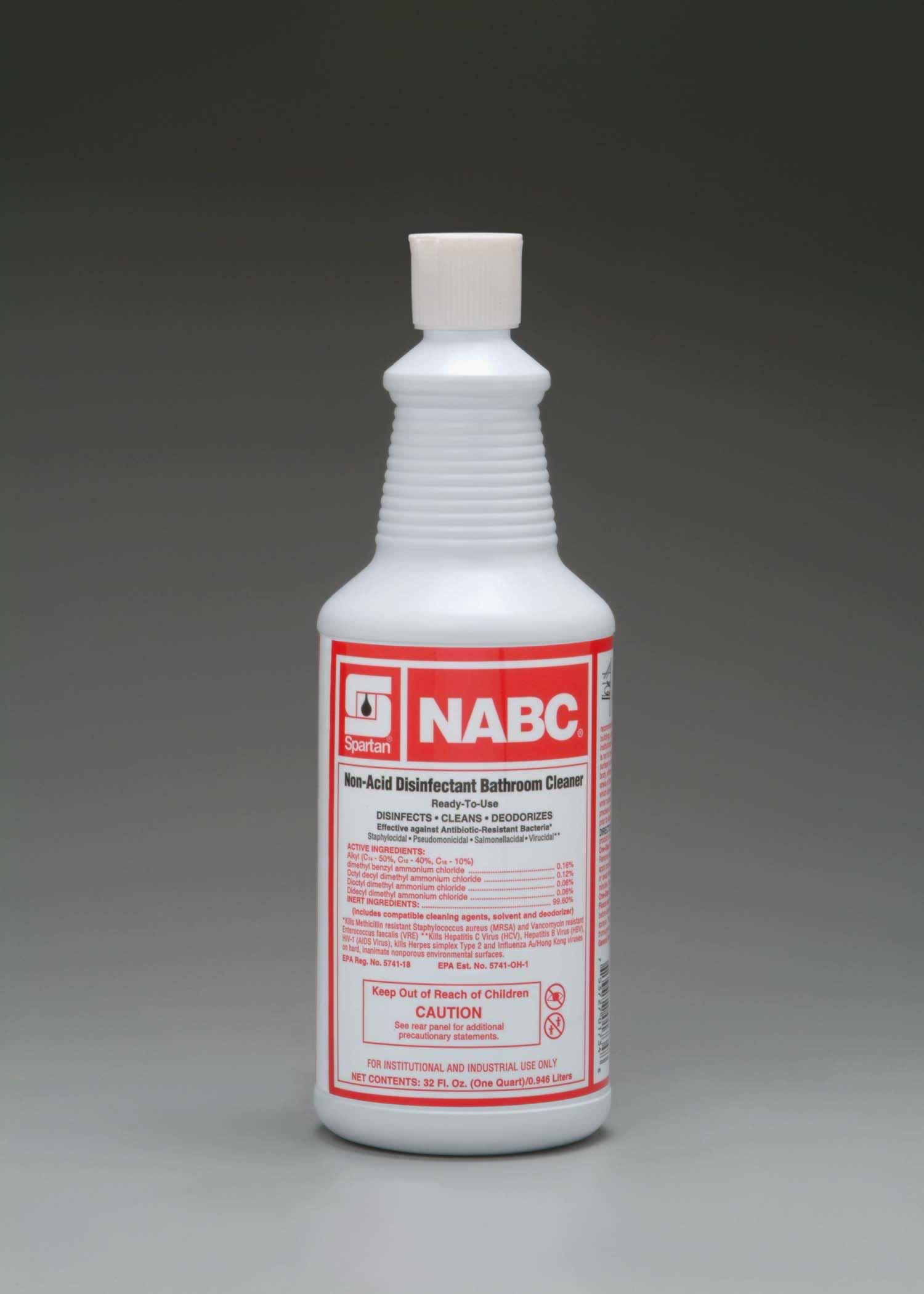 NABC non-acid disinfectant bathroom cleaner
