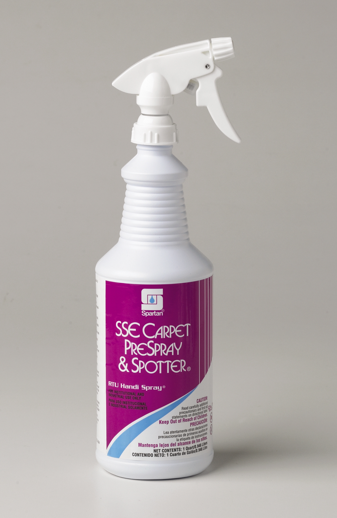 SSE carpet pre-spray and spotter detergent for high performance carpet maintenance