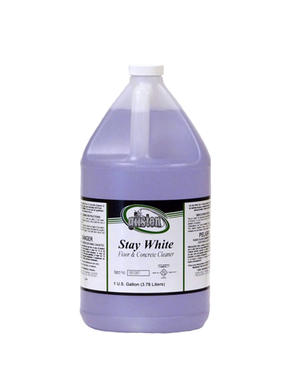 Stay White floor & concrete cleaner that degreases and whitens
